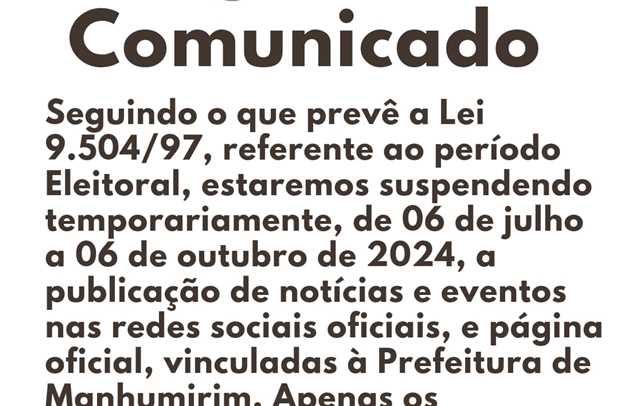 Período Eleitoral